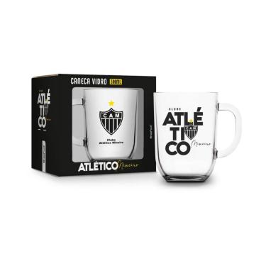 Imagem de Caneca de Vidro Toronto - Atlético Mineiro - 300ml - Brasfoot