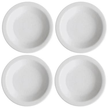 Imagem de Jogo 4 Pratos Fundos de Porcelana 21,5cm Classe Única Iguaçu Germer Br
