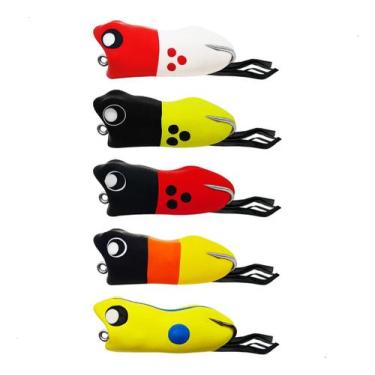 Imagem de 5 Iscas Pesca Traíra Monster Popper Matadeira Sapo Borracha, MONSTER P