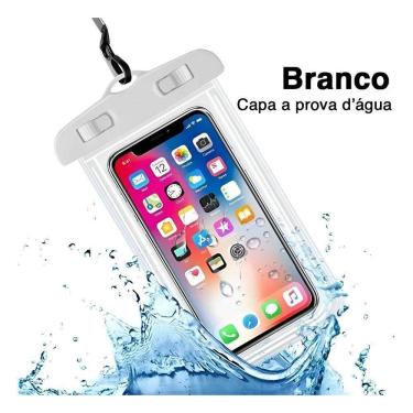 Imagem de Kit 3 Capas Prova D`Água Celular: Mergulho, Praia, Pi Branco