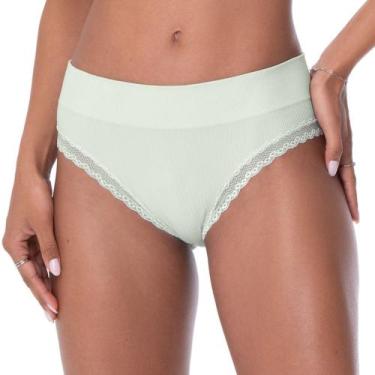 Imagem de Calcinha Tanga Rib e Renda sem Costura Brisa - Zee Rucci, P