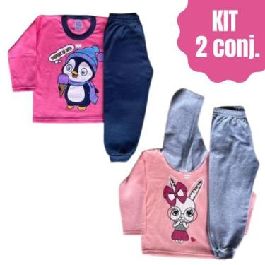 Imagem de KIT composto por 2 conjuntos de moletom SORTIDOS com e sem capuz roupa