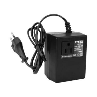 Imagem de Conversor De Voltagem 200W 220V Para 110V, Transformador Redutor De Te