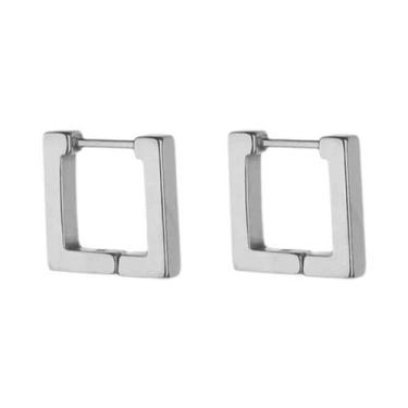 Imagem de Brincos De Argola Em Aço Inoxidável Com Runas Vikings Pretos Para Home