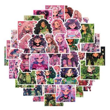 Imagem de Pacote de adesivos Popular Dopamine Girl Anime, 50 unidades/pacote - y
