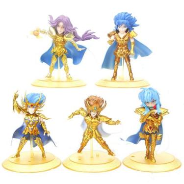 Imagem de Boneco colecionável, 5 unidades/lote, anime Golds Saints Seiyas - yiwe