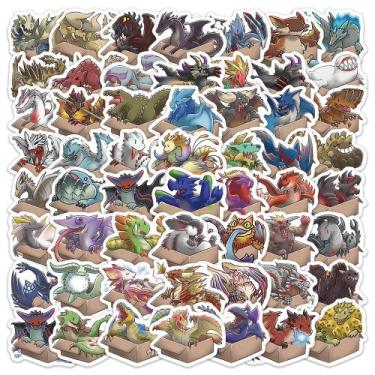 Imagem de Adesivos Monsters Hunters em vinil impermeável Anime (60 unidades) - y