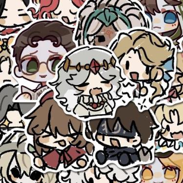 Imagem de Adesivos Identitys Anime de vinil impermeável 50 unidades/lote - yiwei