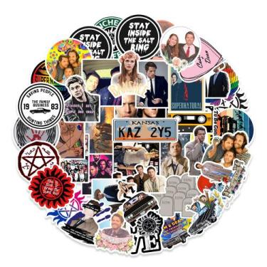 Imagem de Adesivos Supernaturals, vinil impermeável, anime, 50 unidades/lote - y