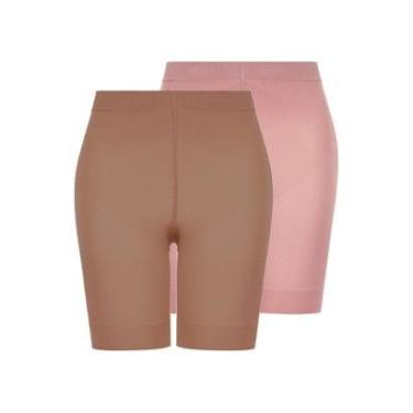 Imagem de Kit com 2 Shorts Feminino Modelador Up Line Loba 5690-003-Feminino