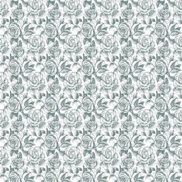 Imagem de Papel Parede Floral Flores Verde Pintura Lapis Adesivo Sala