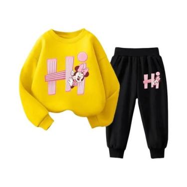 Imagem de Conjunto De Moletom Casual De Duas Peças Com Capuz E Calça De Manga Co