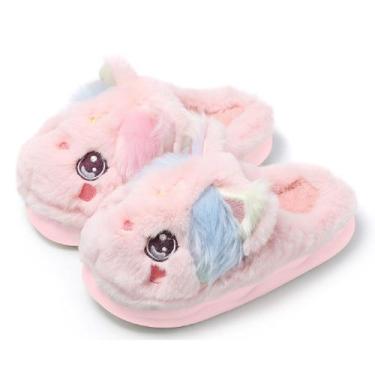Imagem de Pantufa Unicórnio Fofinho 3d Chinelo Adulto Conforto Pelúcia - D Prese