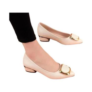 Imagem de Sapatos De Salto Alto Em Couro PU Preto plus Size Para Mulheres, Moda 