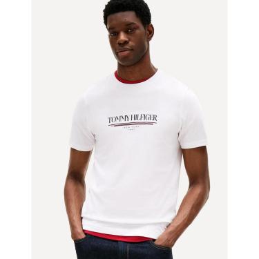 Imagem de Camiseta Tommy Hilfiger Masculina Brand Love Big Branca-Masculino
