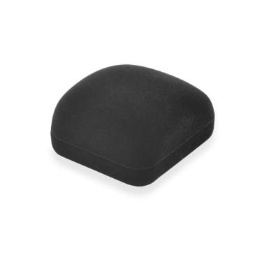 Imagem de Caixa de veludo preta para anel solitário ou noivado