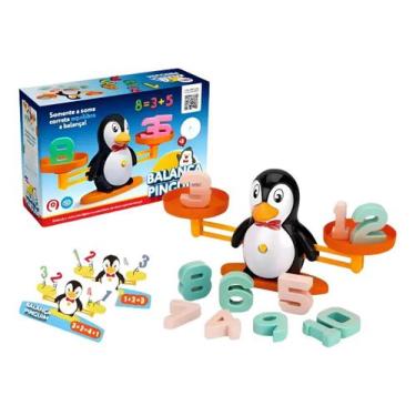Imagem de Brinquedo Educativo Interativo Balança Do Pinguim Infantil - Zein
