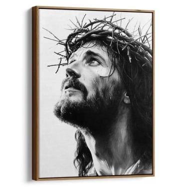 Imagem de Quadro Jesus Coroado de Espinhos - Mioquadros, 120x80 cm, Tabaco