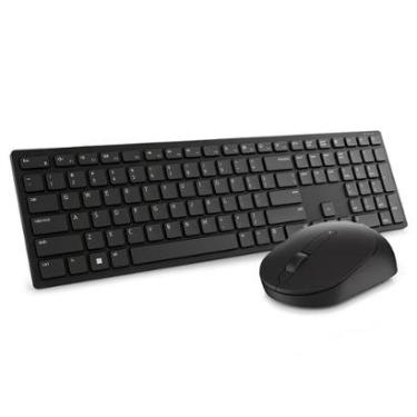 Imagem de Kit Teclado e Mouse Sem Fio Dell Pro, 4000 DPI, ABNT2, Preto - KM5221W-Unissex
