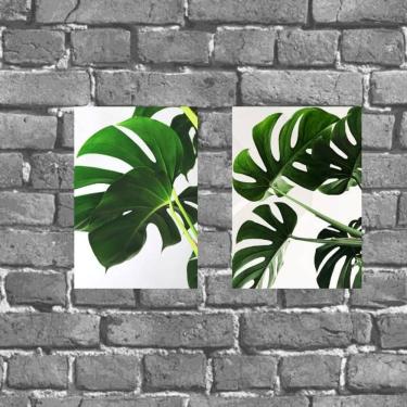 Imagem de Kit 2 Placas Decorativas Costela Adão 18x27cm