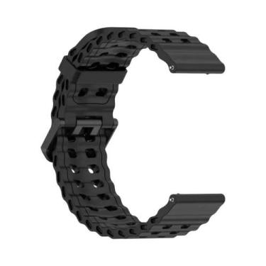 Imagem de Pulseira De Silicone Respirável De 22mm Para Relógio Haylou 4 4S, Comp