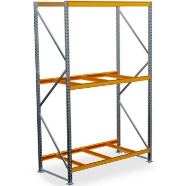 Imagem de Porta Pallet 1500Kg 1 Inicial 200x180x80 Sem Bandejas 3 Niveis Amapá, 