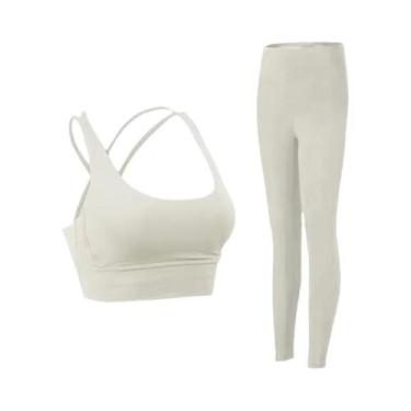 Imagem de Conjunto De Roupas De Yoga Femininas Em 2 Peças Para Fitness, Pilates 