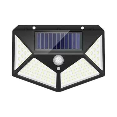 Imagem de Luz Solar Externa À Prova d'Água Com Sensor, 100 LEDs, Lâmpadas De Par