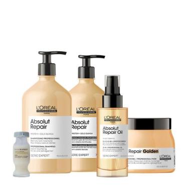 Imagem de Kit L'Oréal Professionnel Absolut Repair Gold Quinoa Protein Shampoo C