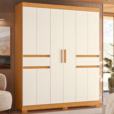 Imagem de Guarda-Roupa Casal Palumóveis Olímpia 10 Portas 2 Gavetas MDP