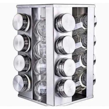 Imagem de Porta Tempero De Alumíno 16 Potes