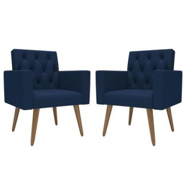 Imagem de Kit 2 Poltronas para Sala Escritório Recepção Sala de Espera Thais mat