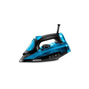 Imagem de Ferro a Vapor Mondial F-53 com Spray – Preto/Azul