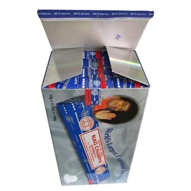 Imagem de Incenso Satya Nag Champa Sai Baba Original - Caixa Fechada com 12 Unid