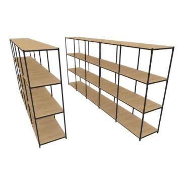 Imagem de Praleira De Aço Reforçada Mini Porta Pallet 200x60x90 Estante Estoque 
