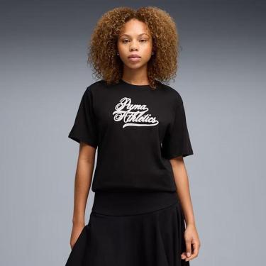 Imagem de Camiseta Puma Feminina Graphics Oversized Varsity Tee-Feminino