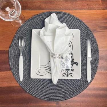 Imagem de Jogo Americano Redondo Jolitex Multiuso Mesa Posta Sousplat 6 Pçs, FEN