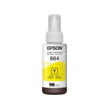 Imagem de Refil de Tinta Original Epson Ecotank T664 Amarelo Compatível L355 L36