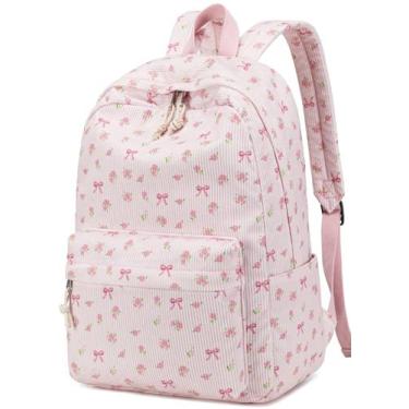 Imagem de Mochila escolar BTOOP Corduroy para adolescentes, laptop de 17 polegad