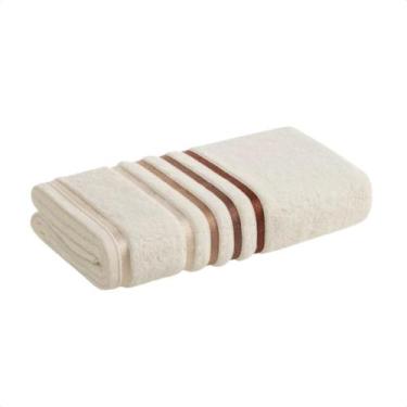 Imagem de Toalha Banhão Karsten Gigante 86x150 - Fio Penteado Lumina, Ivory / Fe