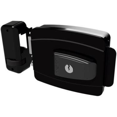 Imagem de Fechadura Elétrica Para Portão Aglinha 12v Chave Simples - IPEC, Preto