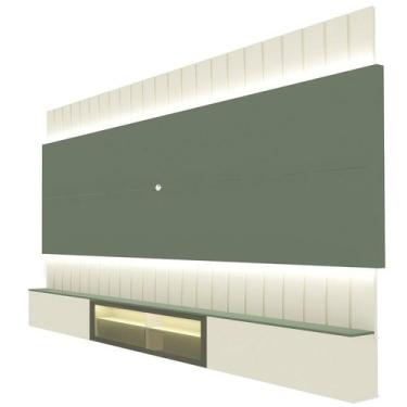 Imagem de Estante para TV e Home Theater até 115 Polegadas com LED com Vidro Ref