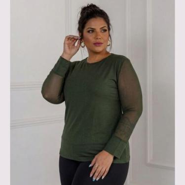 Imagem de Blusa Inverno com a Manga Longa em Tule Plus Size - Rosana Farcait, Mi