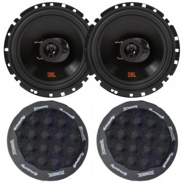Imagem de Kit 2 Alto Falantes 6 pol JBL 6TRFX55 Flex 110W e 2 Anel Acustíco Veda