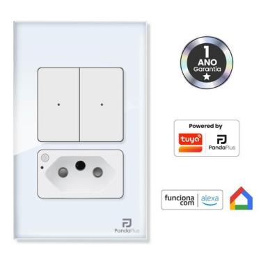 Imagem de Interruptor Tomada Inteligente 20A 1, 2 e 3 Botões Padrão 4x2 Wifi Sma