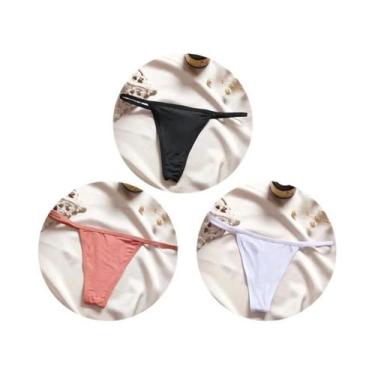 Imagem de Conjunto De Biquíni Sexy De Cintura Baixa Para Mulheres, Calcinhas T-b