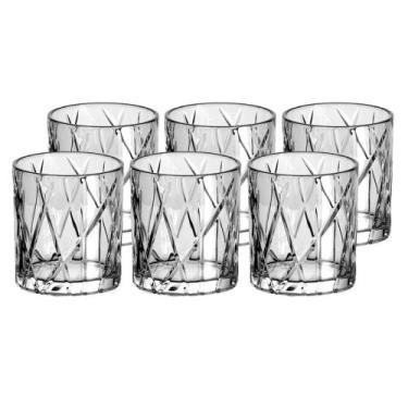 Imagem de Jogo 6 Copos De Cristal Para Whisky Drinks Forest 310ml Luxo - L'hermi