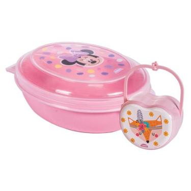 Imagem de Kit Saboneteira Infantil Portátil + Protetor Porta Chupeta - - PLASUTI