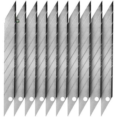 Imagem de Kit 10 Lâminas de Ferro para Estilete 30 Graus 9mm Poker Tool - SOLARI