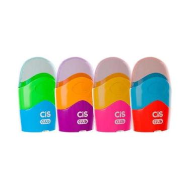 Imagem de Apontador de Borracha CIS Club com Depósito e Cores Sortidas, Rosa
